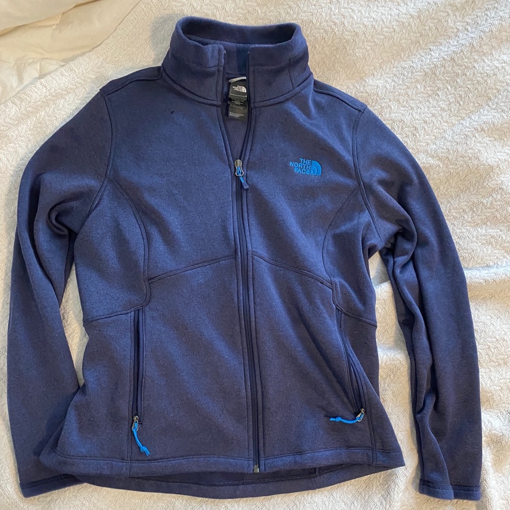 purple north face fleece